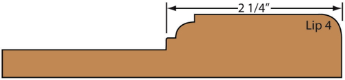 cross section of Burnford cabinet door